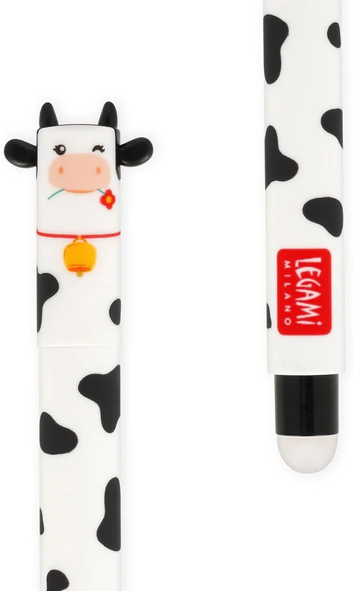 Lot de 7 Stylos Gel Effaçables : Vache, Ane, Cochon, Coq – Image 3