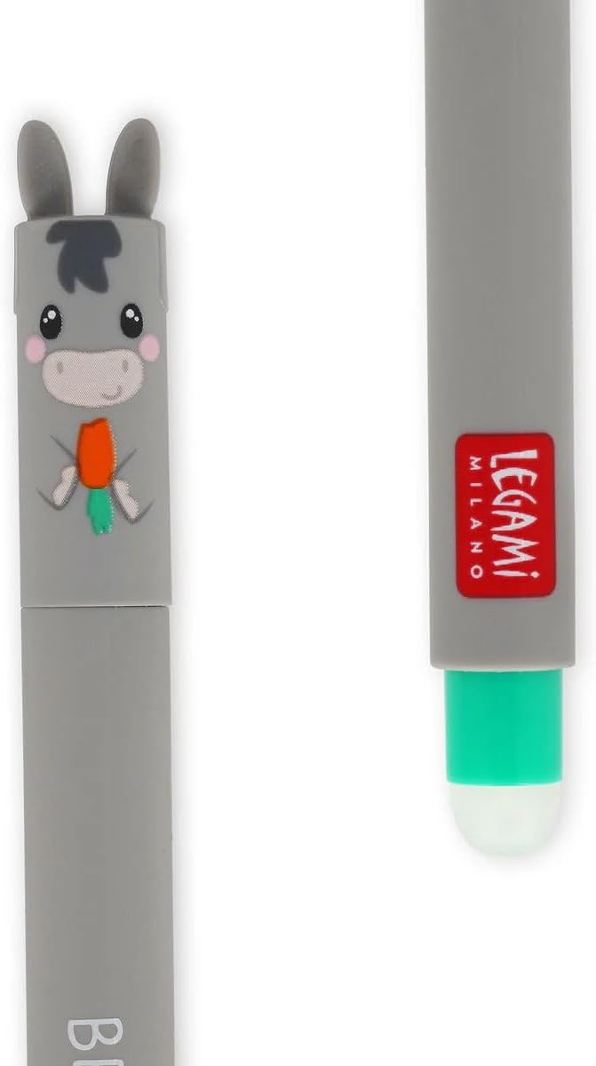 Lot de 7 Stylos Gel Effaçables : Vache, Ane, Cochon, Coq – Image 5