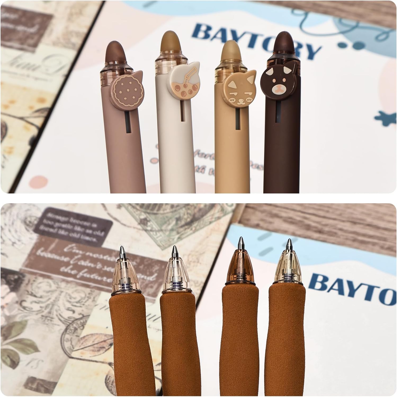 Lot de 8 Stylos Gel Rétractables Effaçables – Image 6