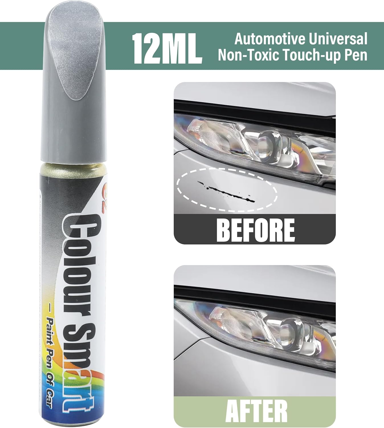 Stylo Peinture Autos Anti Rayures - Argent – Image 2