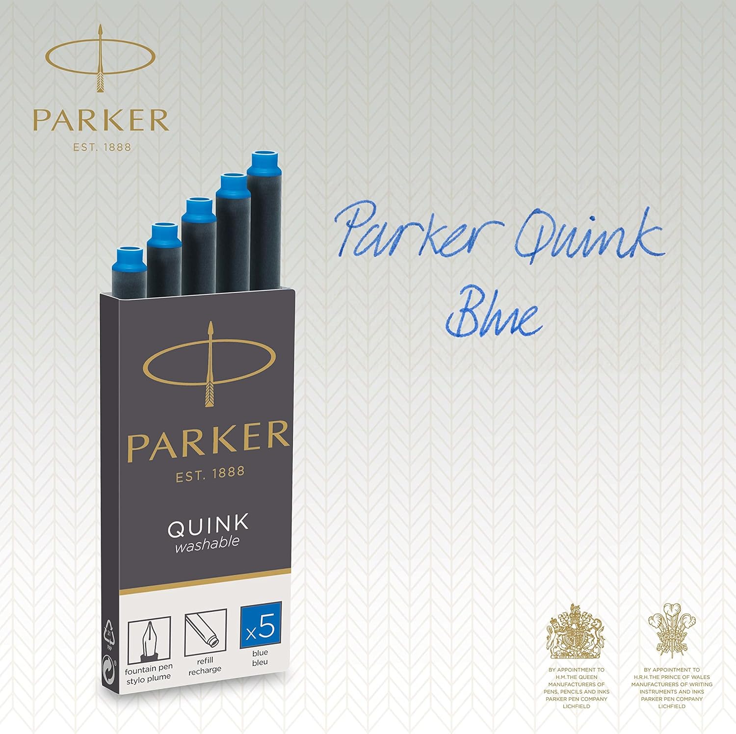 Cartouches d'Encre Stylo Parker Bleue Effaçable - Lot de 10 – Image 6