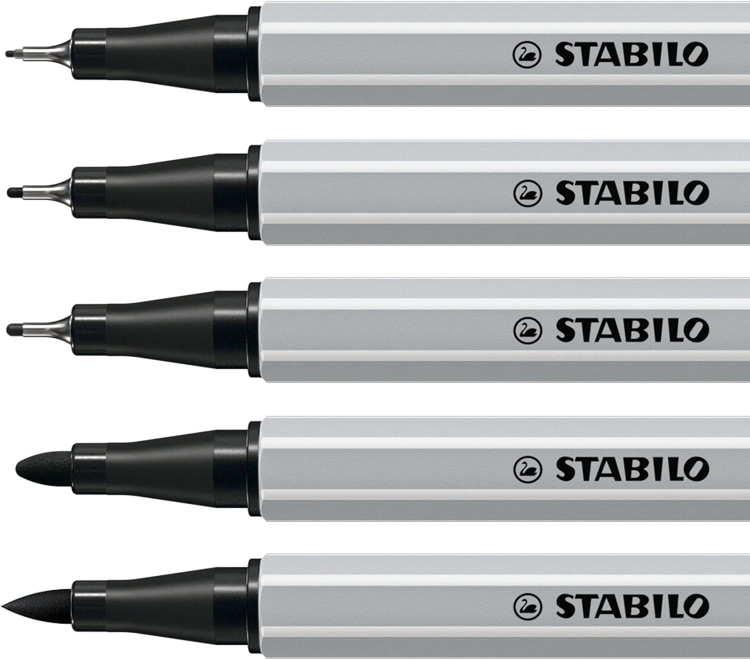 Lot de 5 Stylos Calligraphie Noir STABILO Creative Tips – Image 3