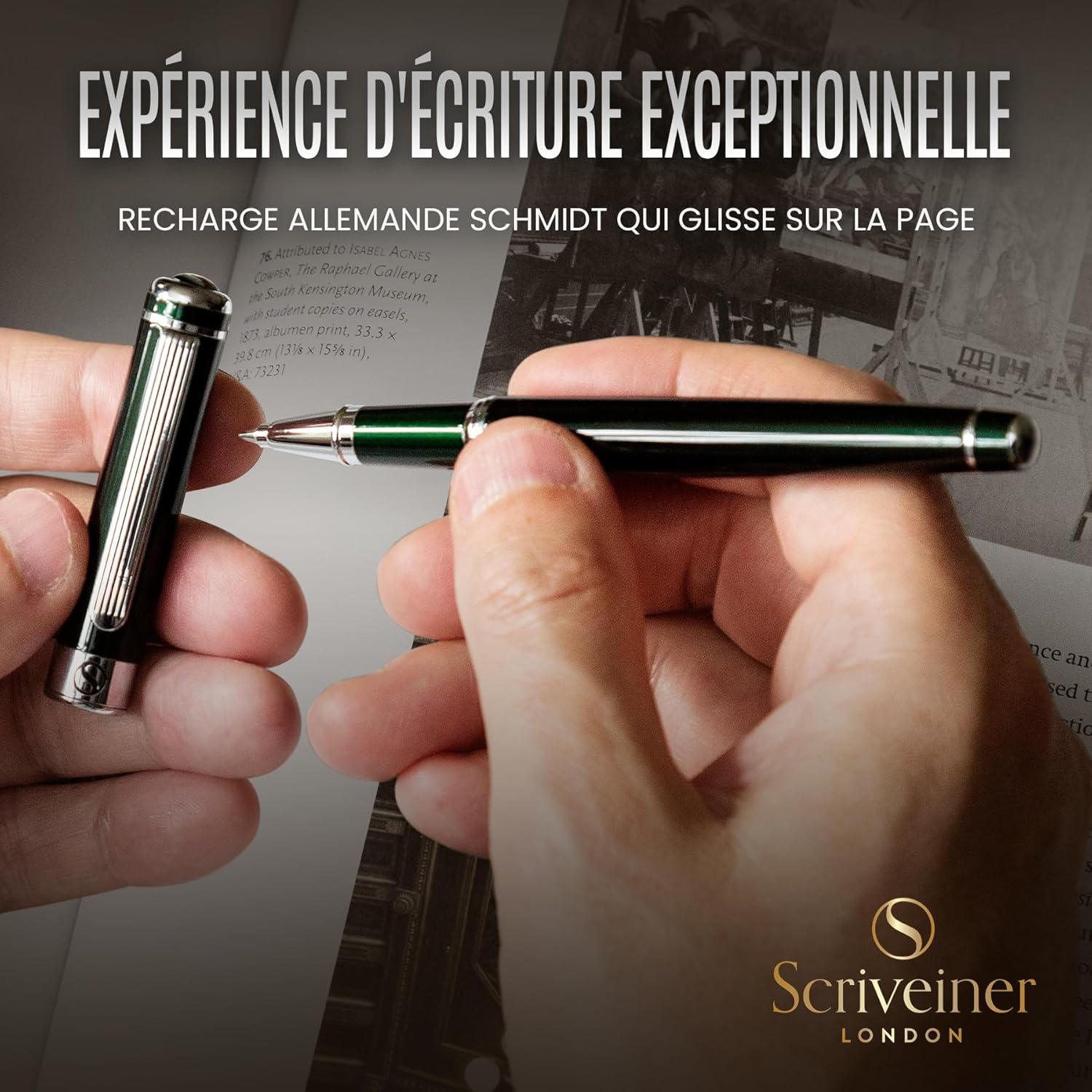 Stylos de Luxe Anglais Vert - Finition Chromée – Image 8