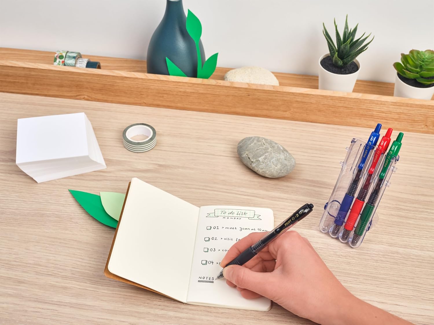 PILOT G2 - Lot de 4 Stylos roller rechargeables Noir – Image 7