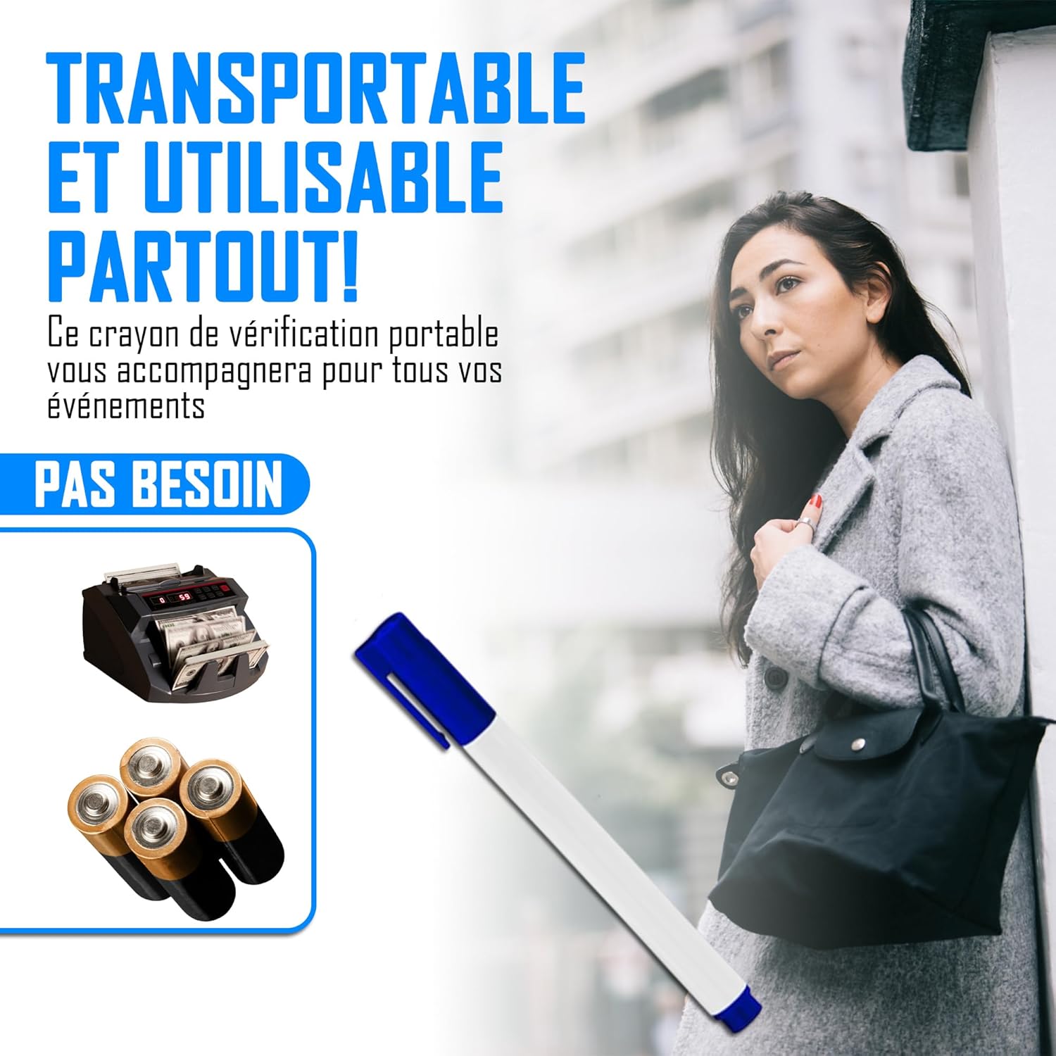 Stylo Vérificateur de Billets - Détection Rapide 2s – Image 2