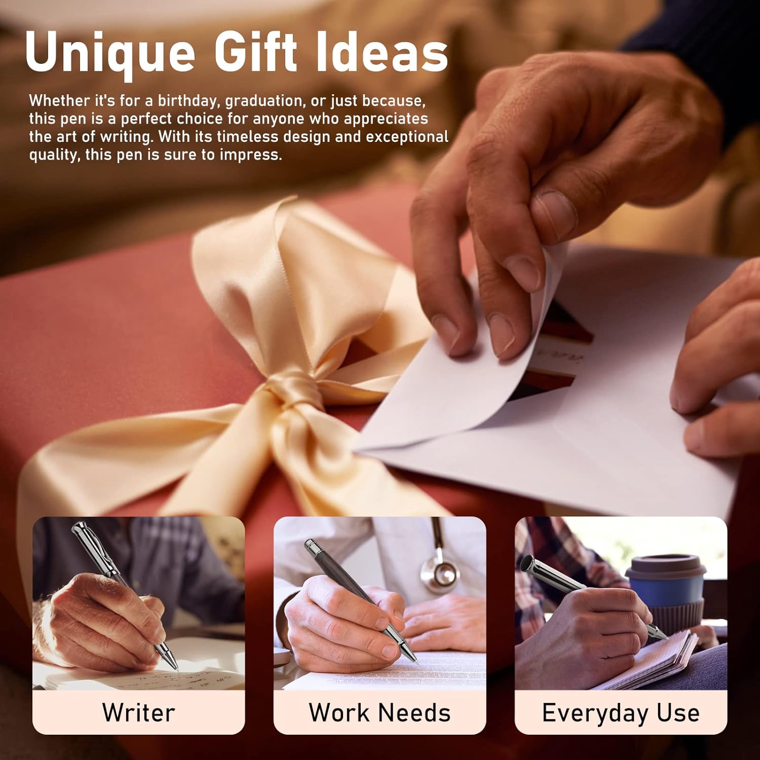 Stylos Roller en Bois - Lot avec Recharges – Image 4