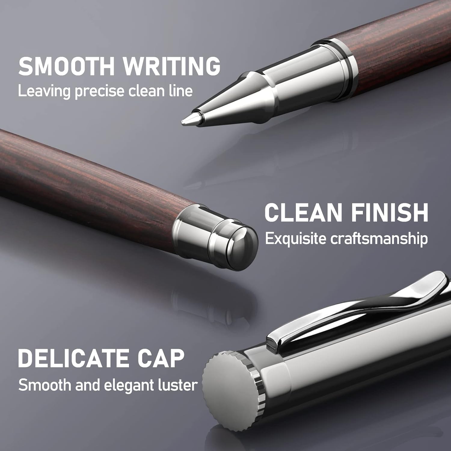 Stylos Roller en Bois - Lot avec Recharges – Image 6