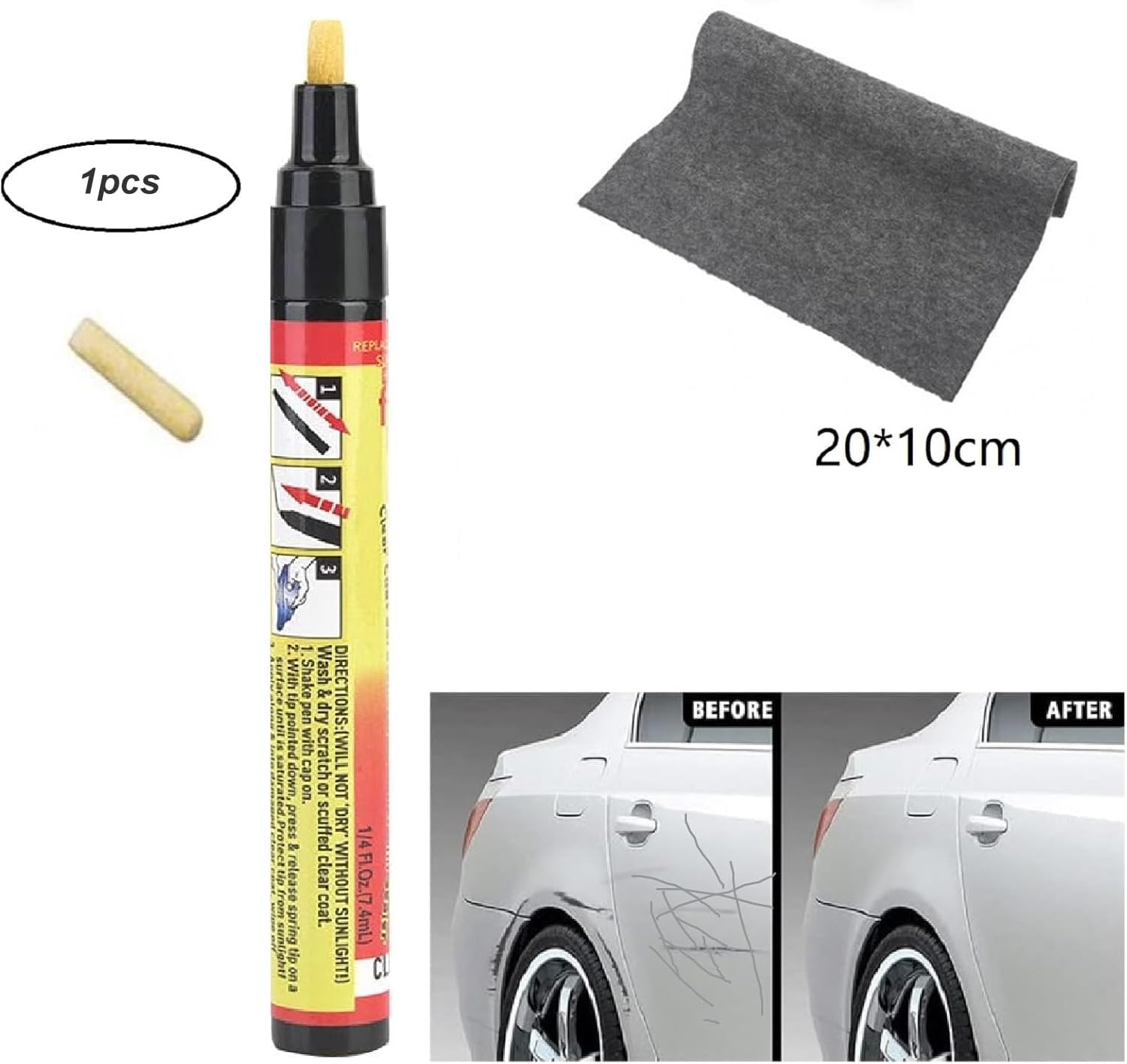 Stylo 2-en-1 Anti Rayure Voiture et Moto – Image 2
