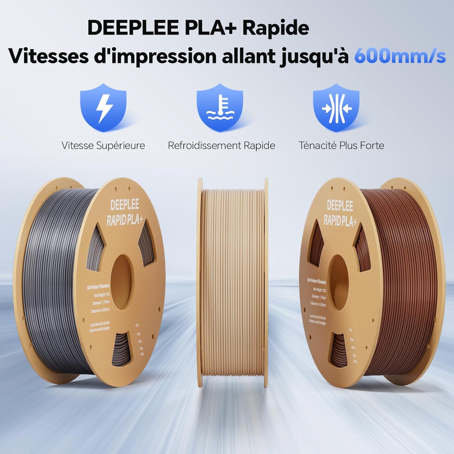 Filament PLA+ Rapide Blanc 1kg pour Imprimantes 3D – Image 2