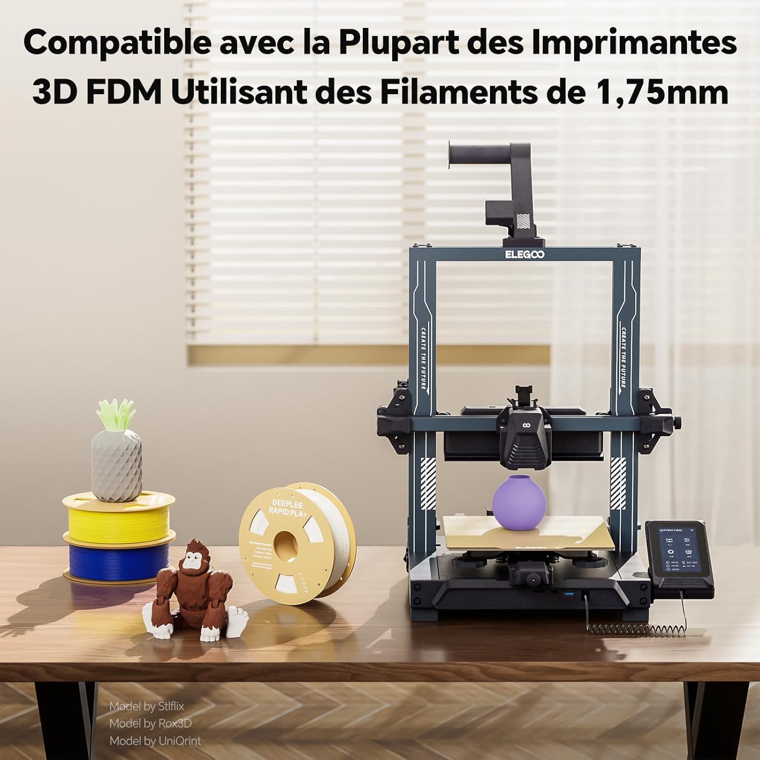 Filament PLA+ Rapide Blanc 1kg pour Imprimantes 3D – Image 8