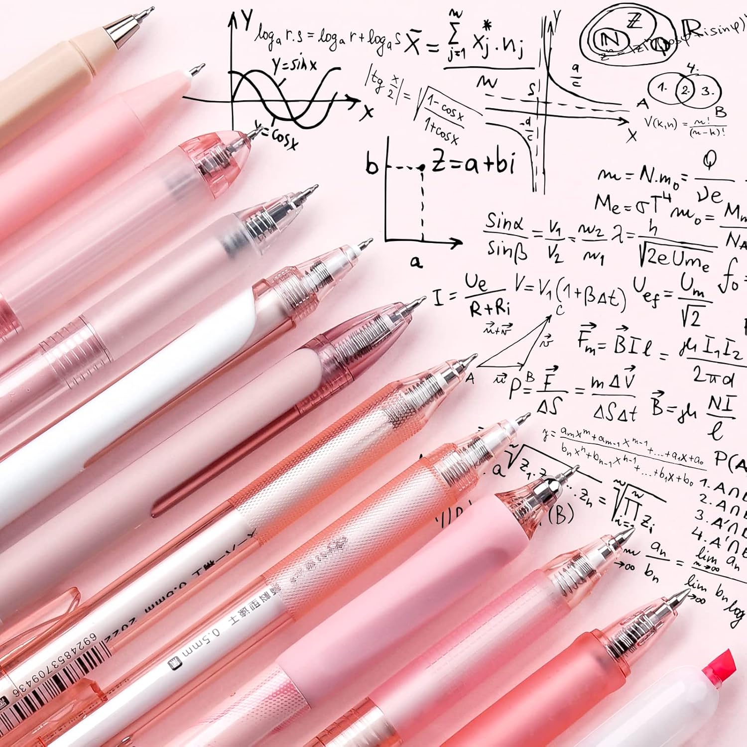 Stylos rose à Encre Gel Mignons - Lot de 12 – Image 3