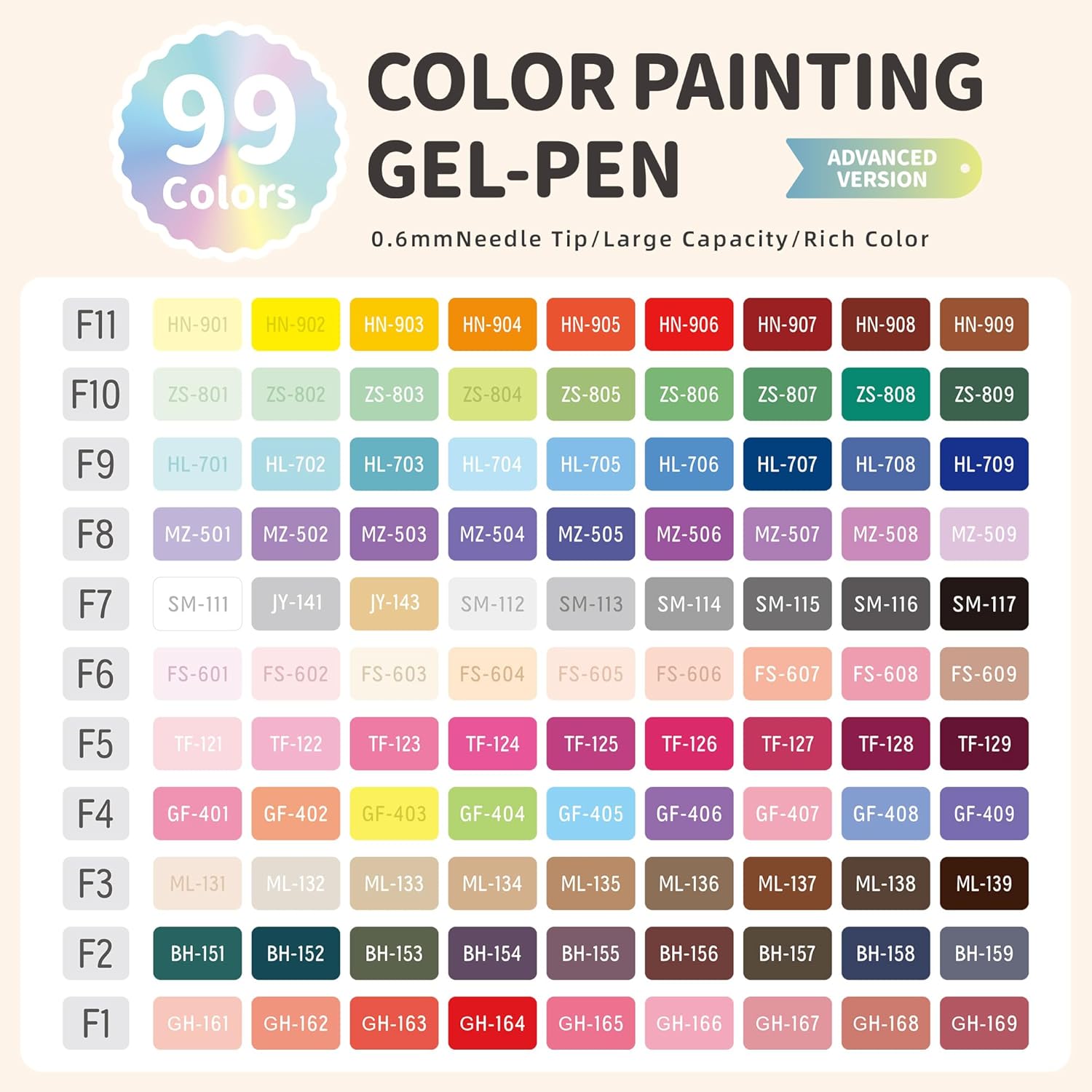 Stylos à Encre Gel 99 Couleurs – Image 5