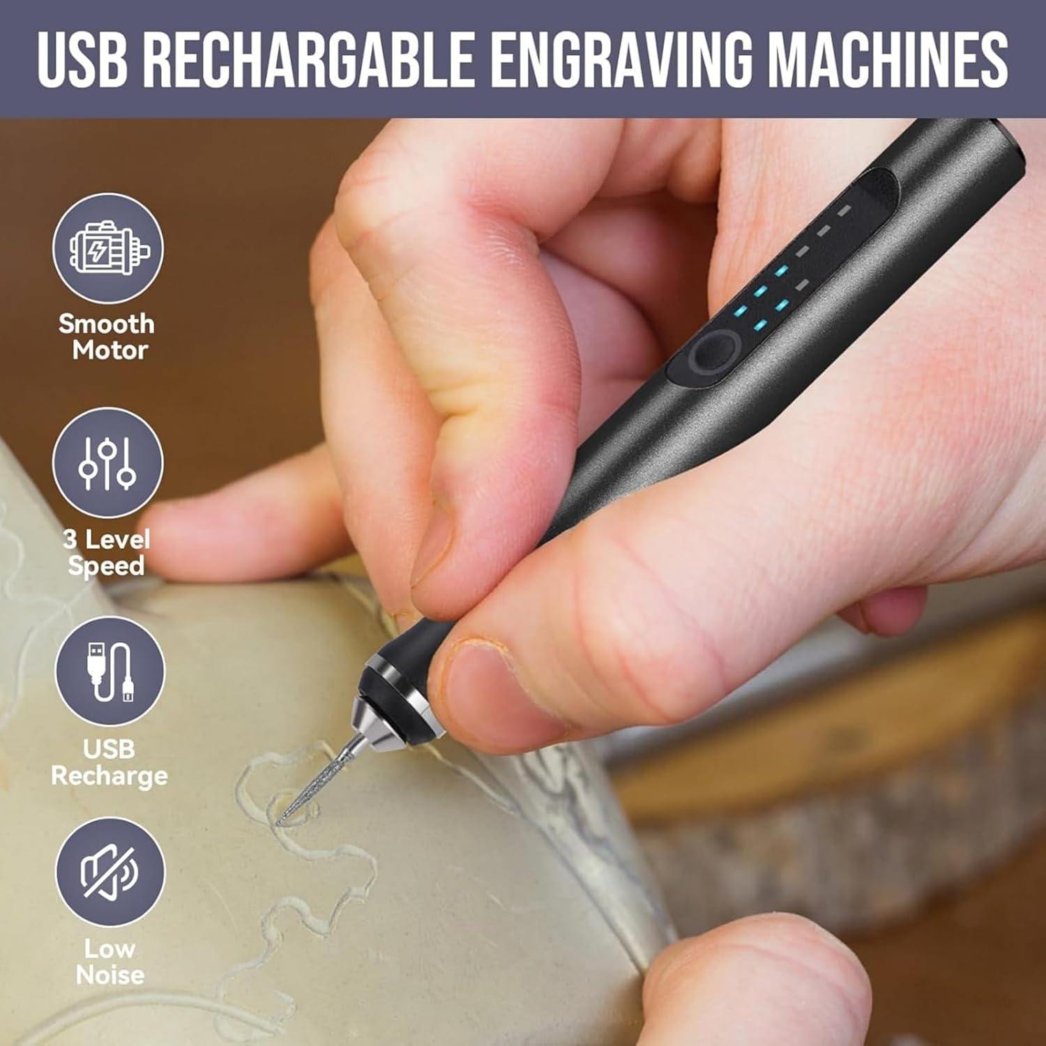 Stylo de Gravure USB Sans Fil - 37 Bits – Image 6