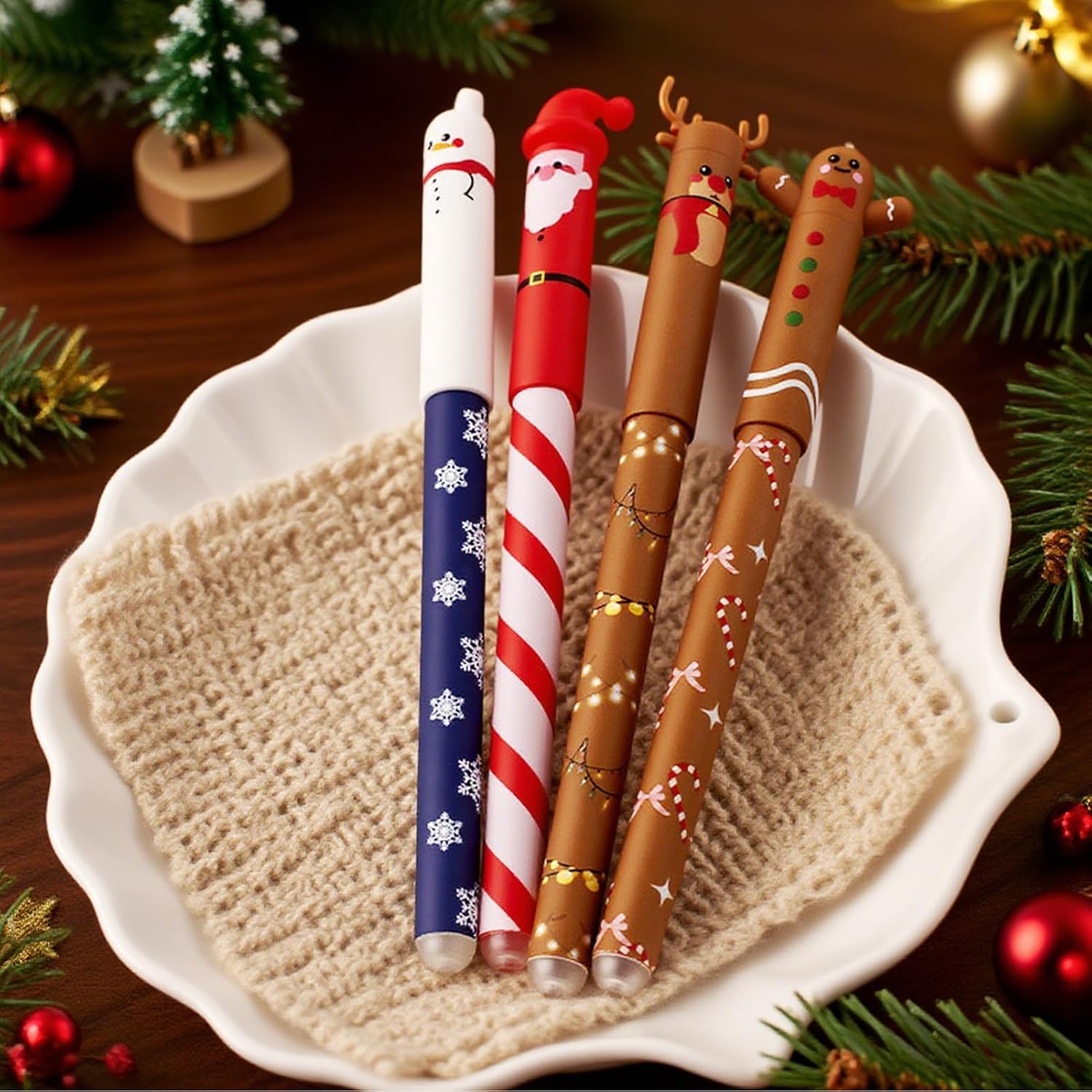 Lot de 4 Stylos Effaçables Noël – Image 4
