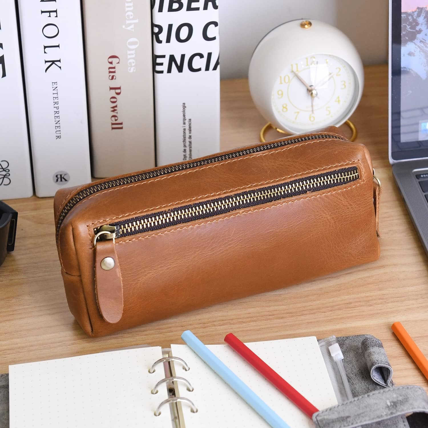Trousse en Cuir Wonderpool Grande Capacité – Image 3