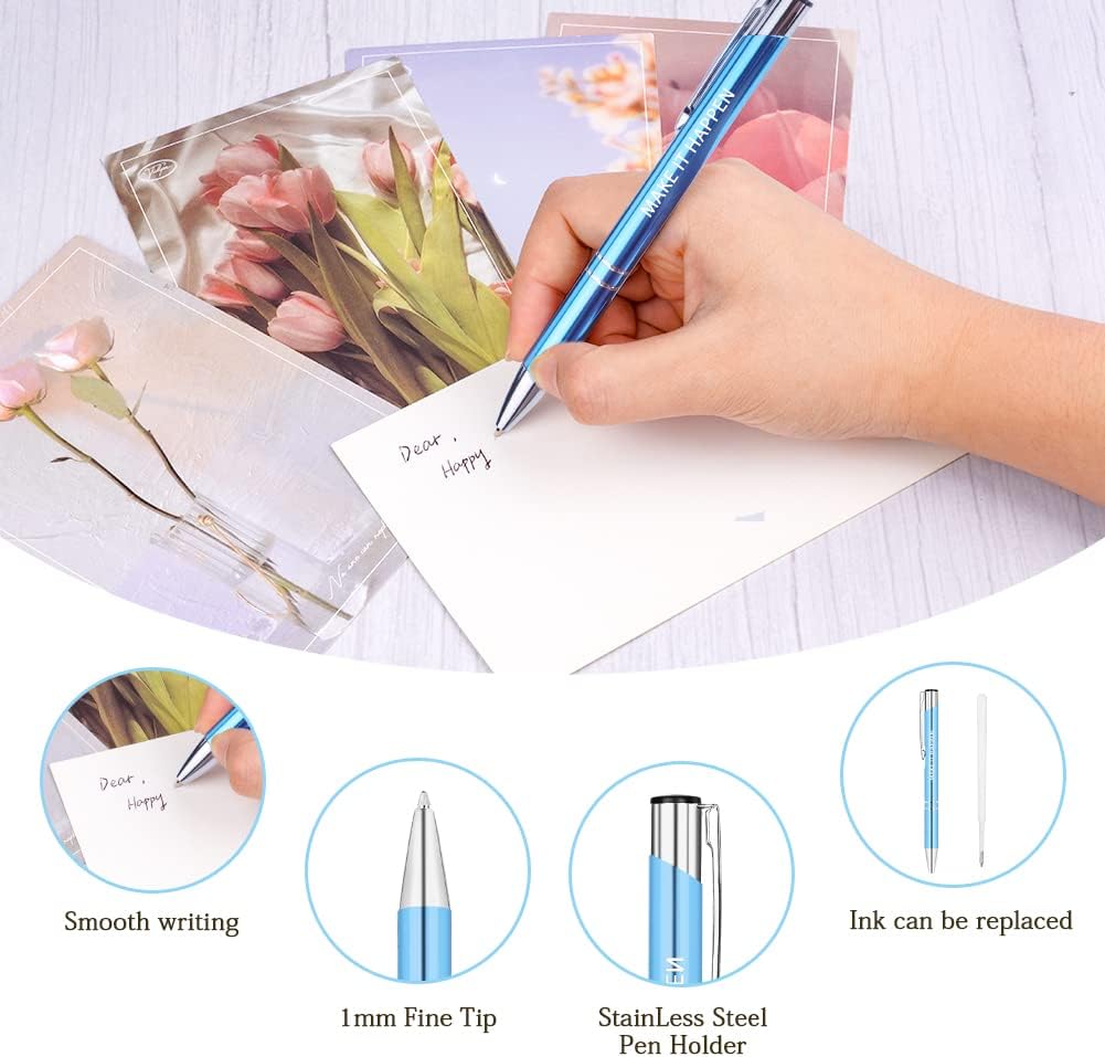 Ensemble de 12 Stylos Bille Personnalisés - Rechargeables – Image 2