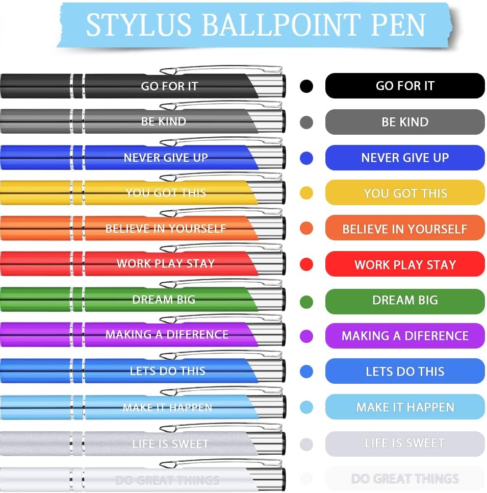 Ensemble de 12 Stylos Bille Personnalisés - Rechargeables – Image 6
