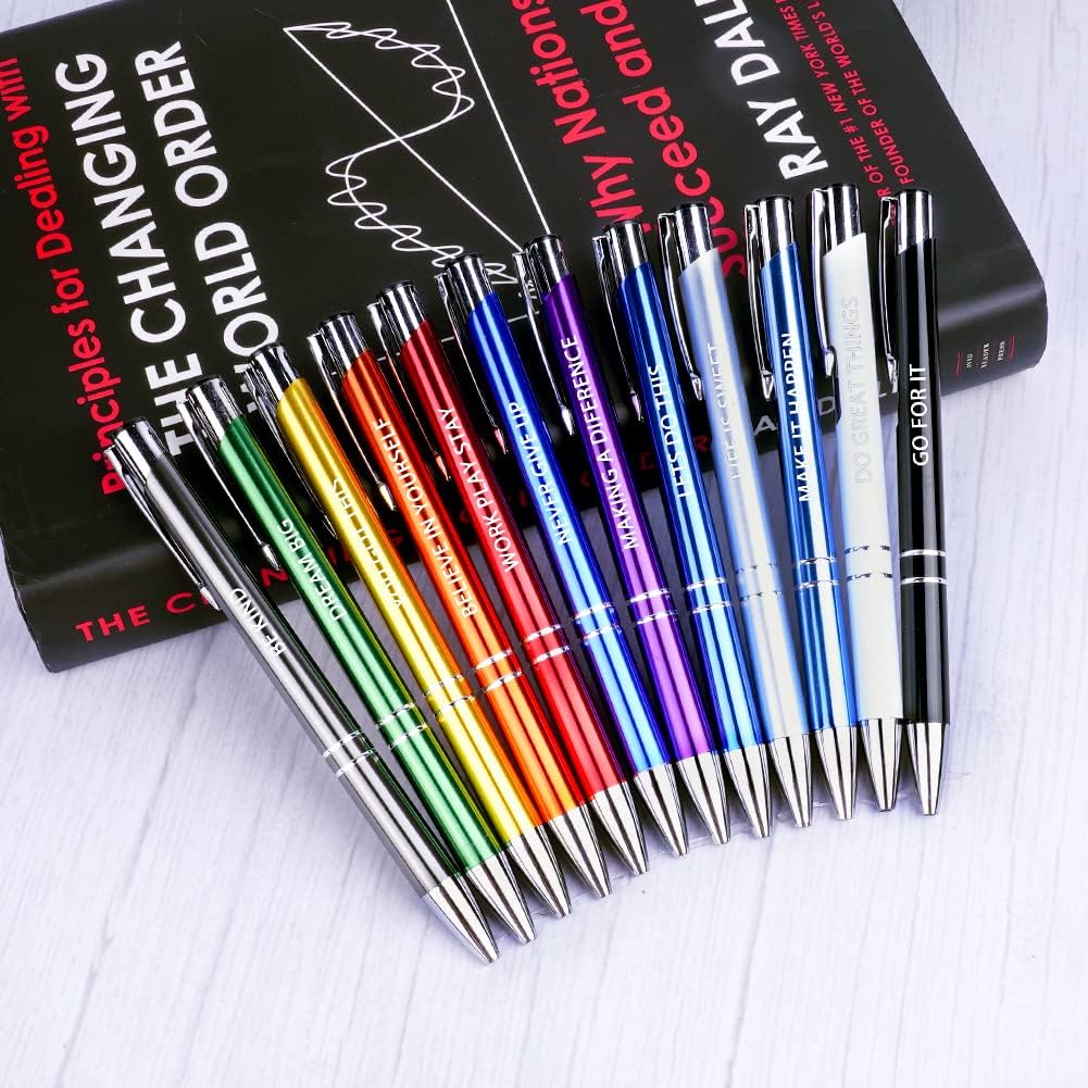 Ensemble de 12 Stylos Bille Personnalisés - Rechargeables – Image 8