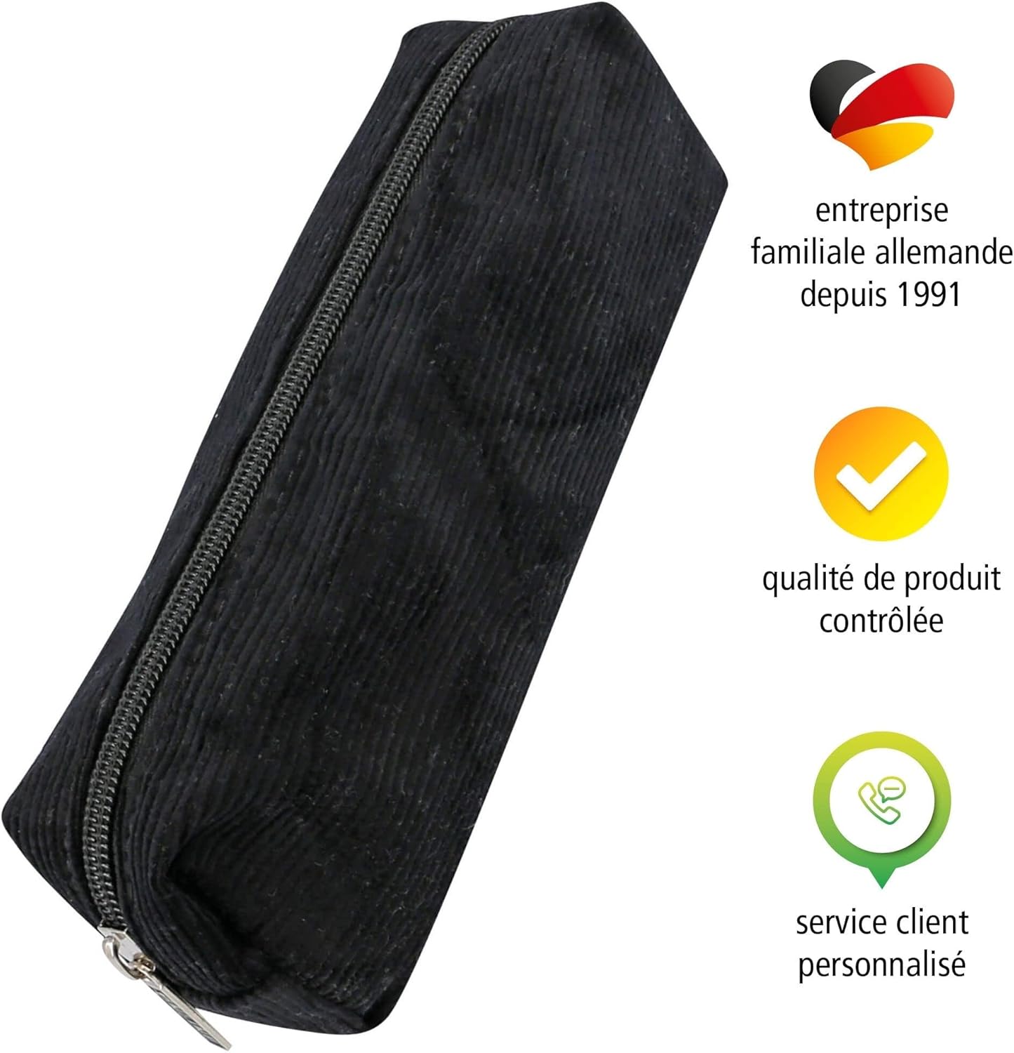 Trousse Scolaire Noire Grande Capacité – Image 6