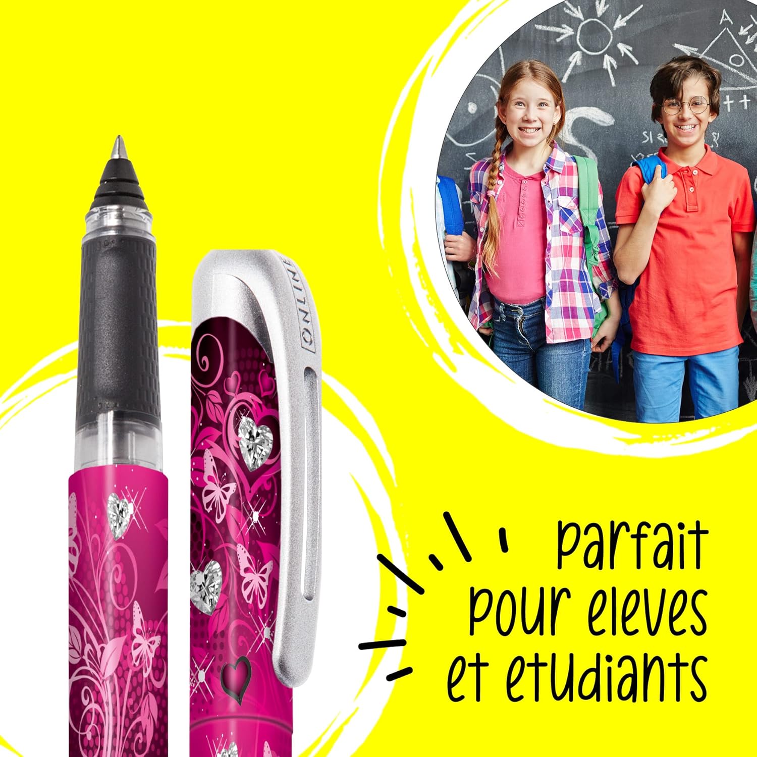 Stylo Roller Ergonomique Pink Dreams - Rechargeable – Image 4