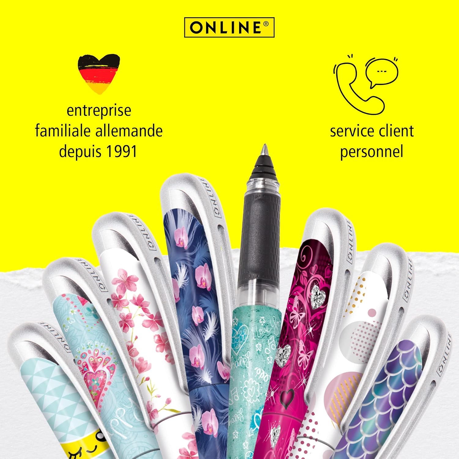 Stylo Roller Ergonomique Pink Dreams - Rechargeable – Image 6