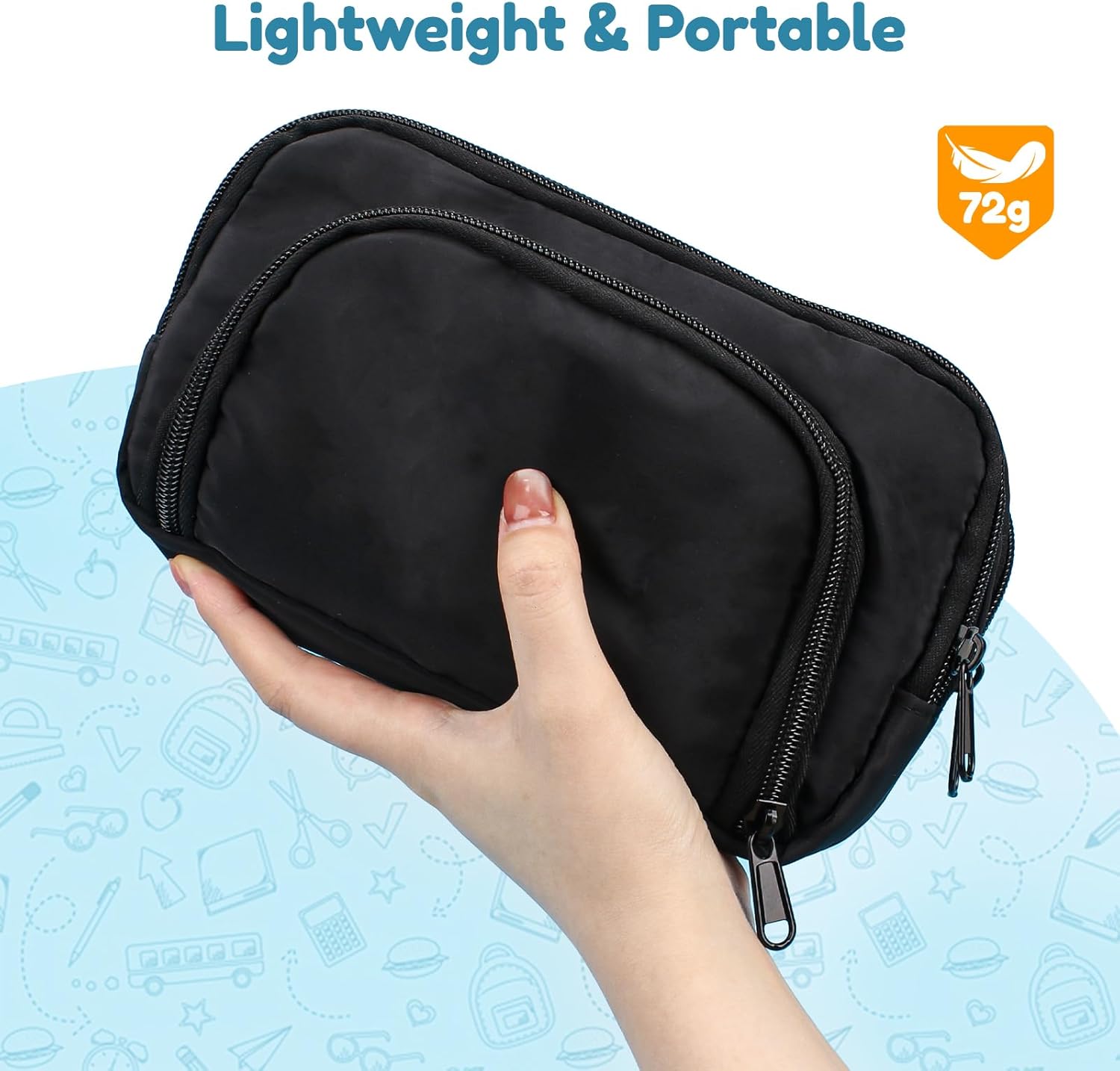 Trousse Crayons Grande Capacité avec Compartiments – Image 7