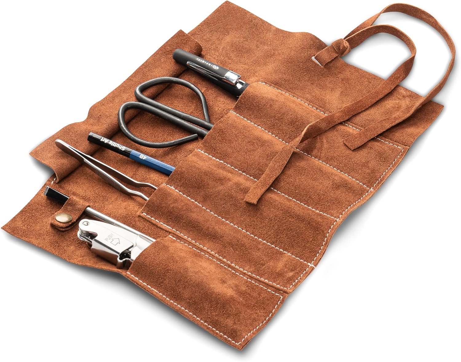 Trousse à Roulettes en Cuir Marron – Angus Stoke – Image 6
