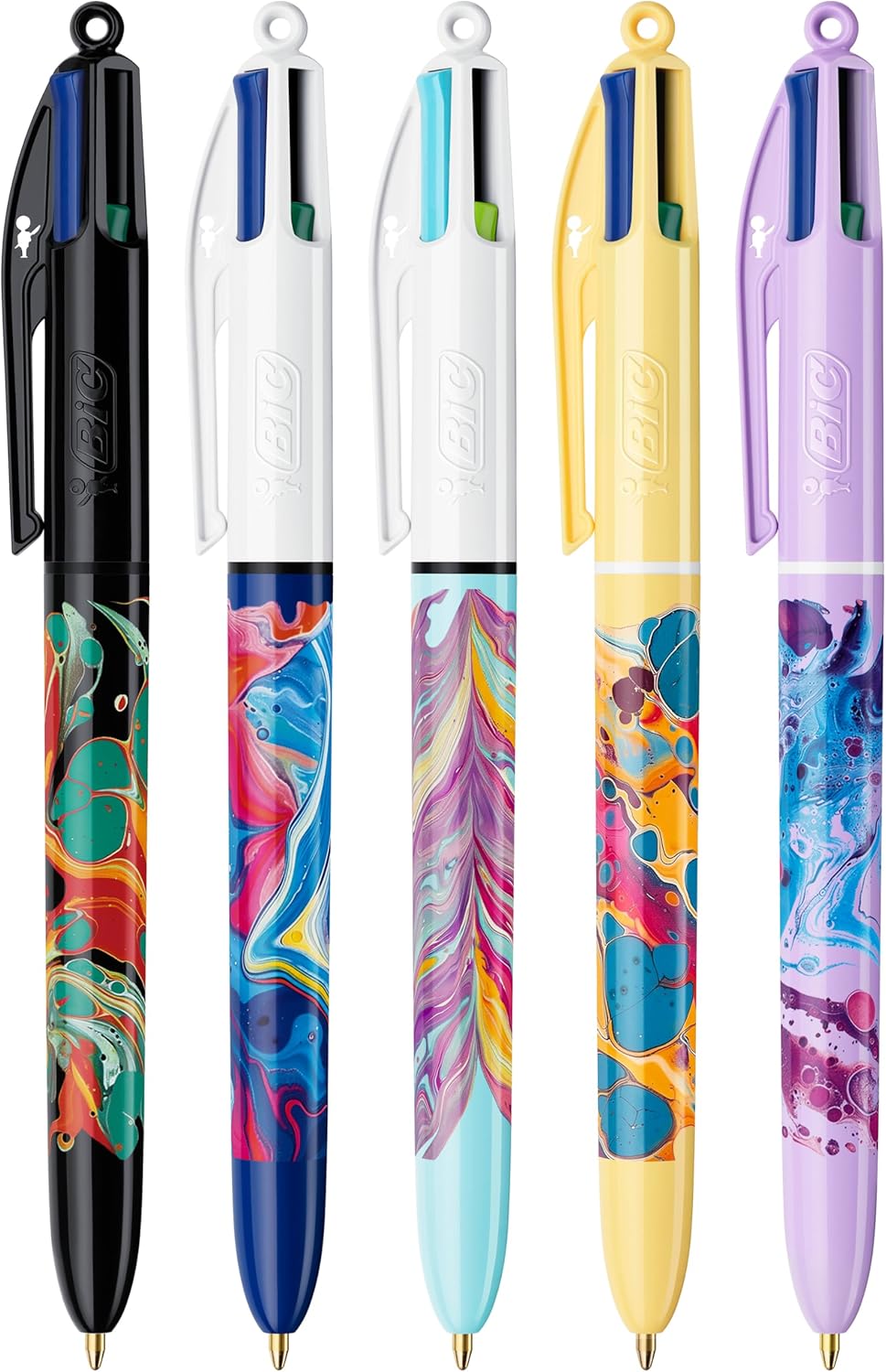 Stylos BIC 4 Couleurs Hydro Dipping - Lot de 5 – Image 3