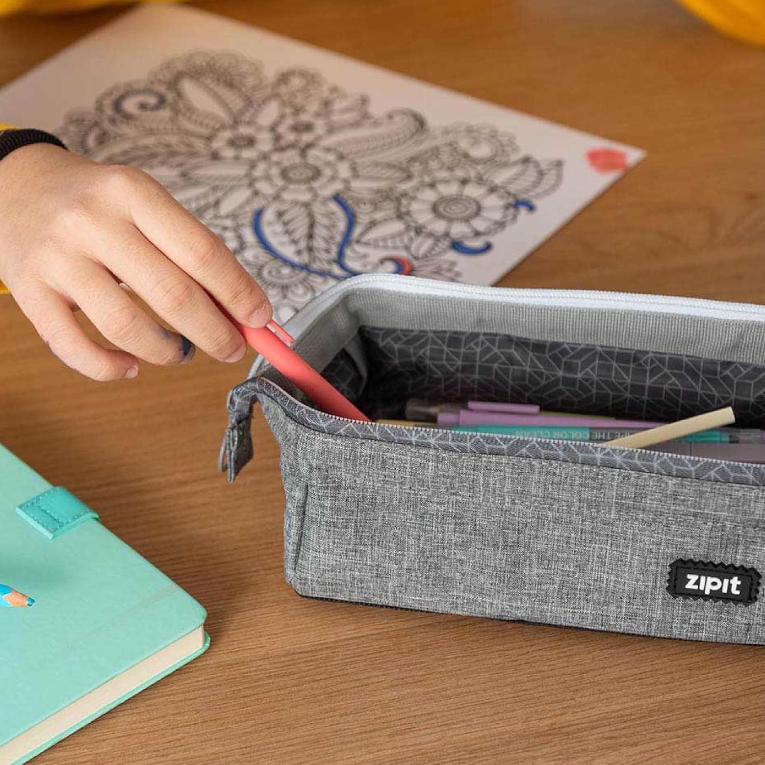 Trousse ZIPIT Lenny | Grande Capacité Scolaire – Image 6