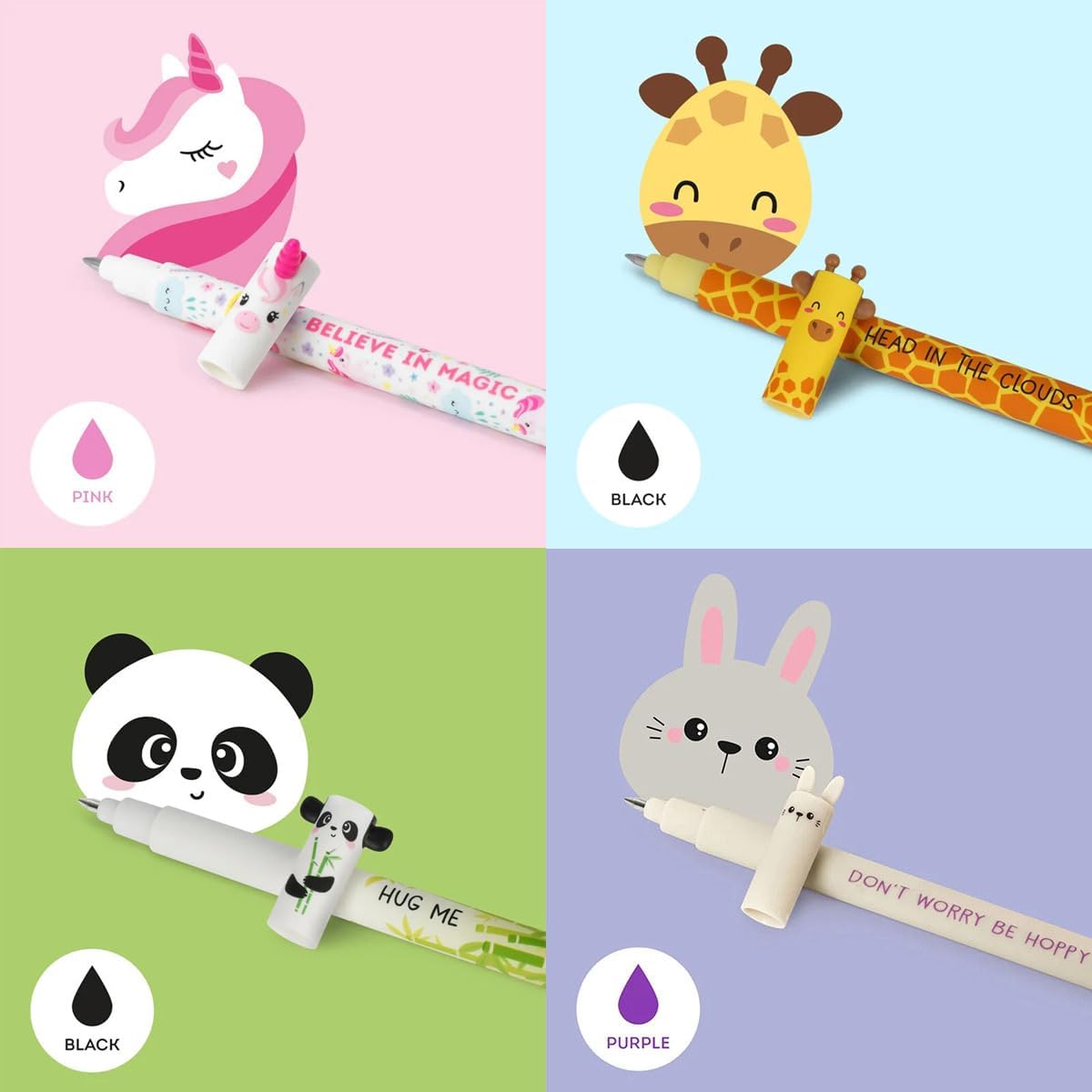 Stylos Gel Éffacables Monstres - Lot de 9 – Image 3