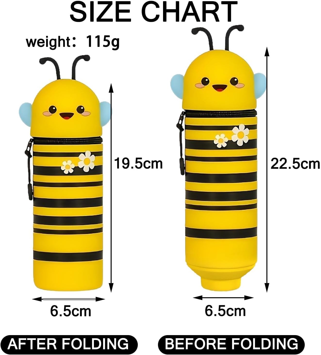 Trousse Kawaii Animaux 2 en 1 en Silicone – Image 3