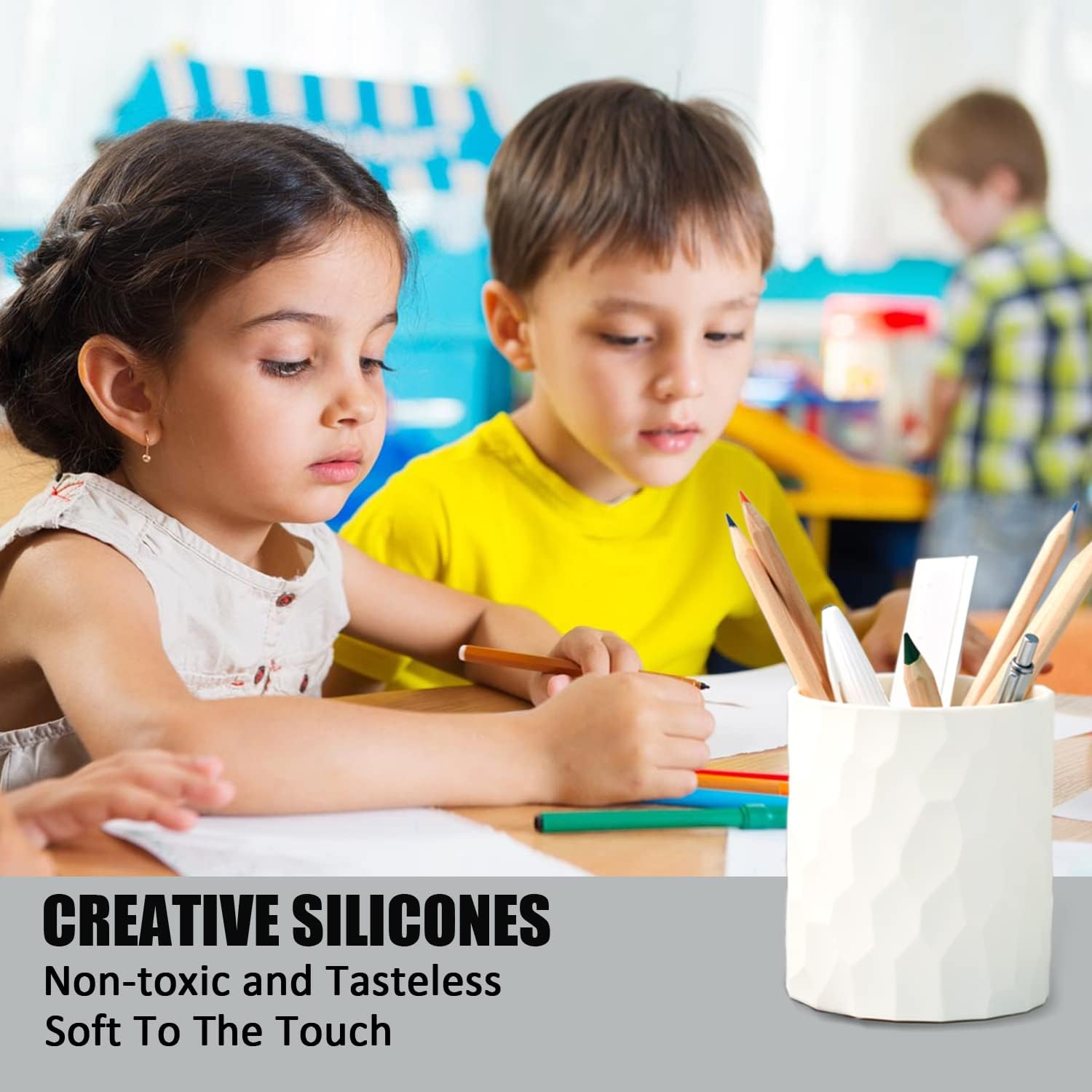 Porte Stylo Nordique en Silicone Étanche – Image 6