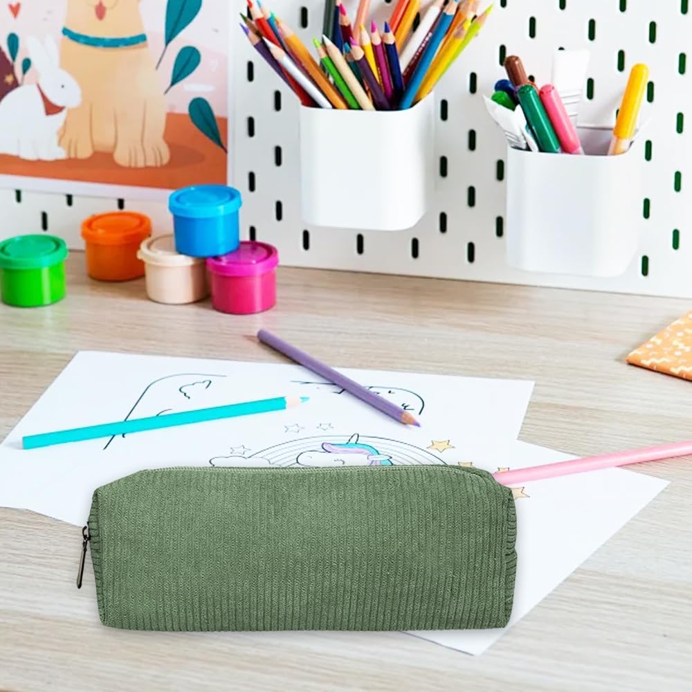 Trousse à Crayon Velours Côtelé Aesthetic – Image 4