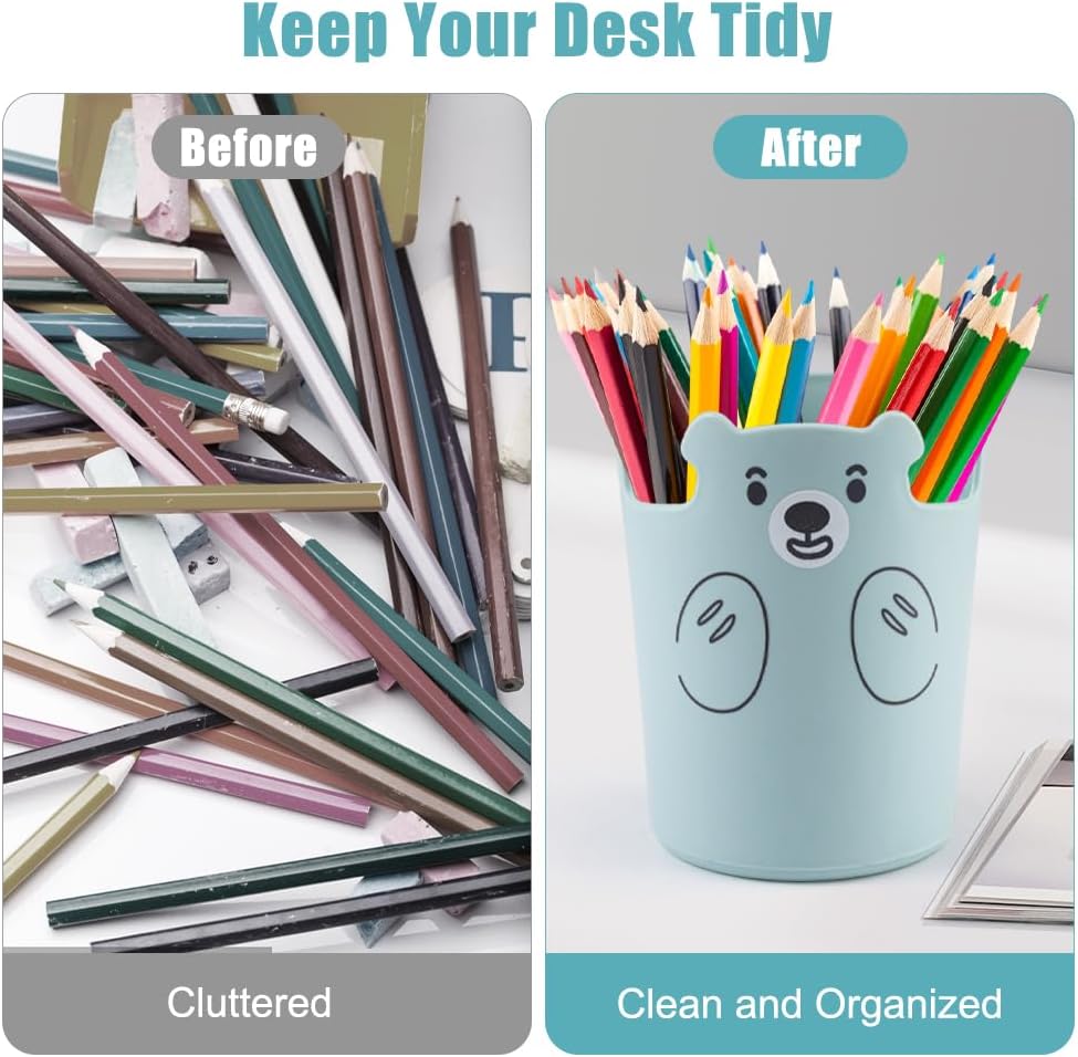 Organisateur de Bureau 3 Pièces - Porte-Stylos Créatif – Image 4