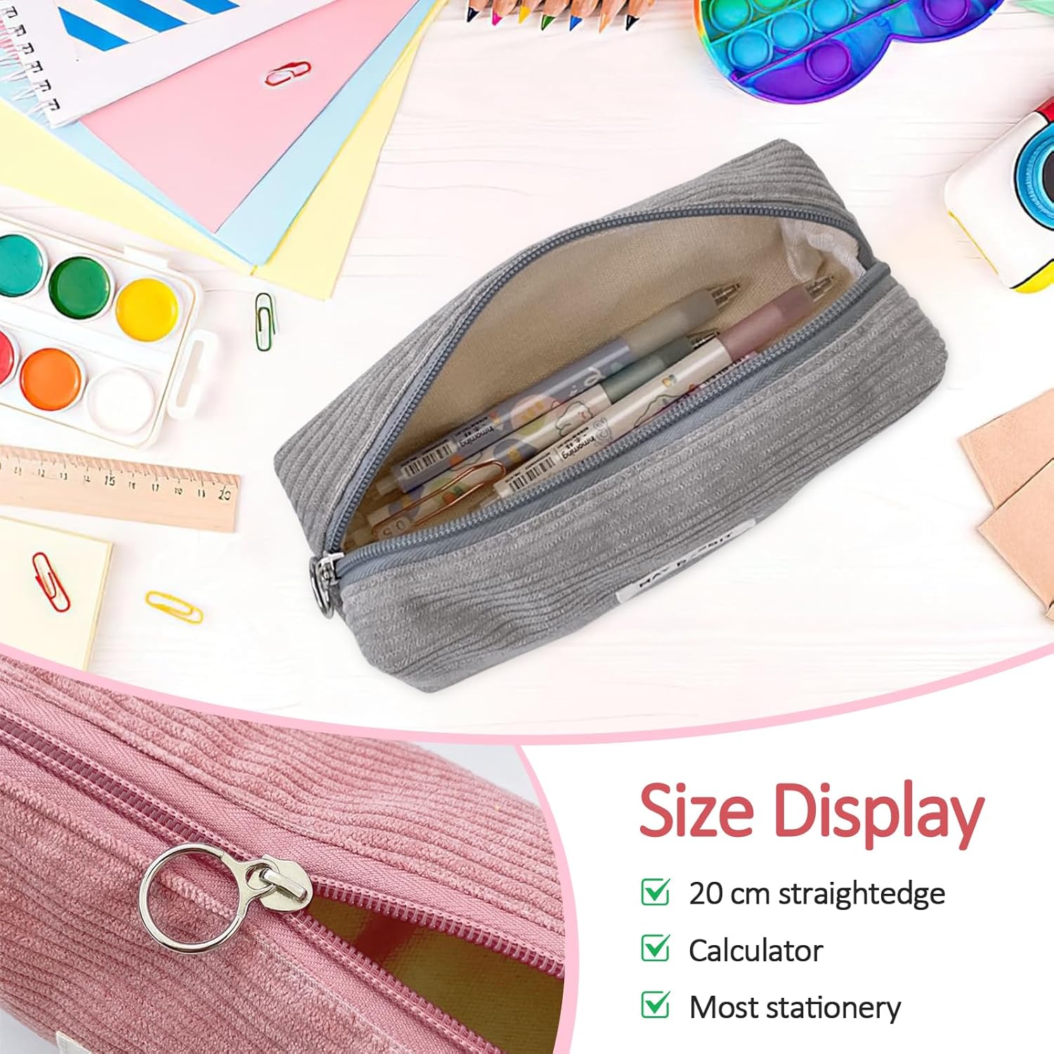 Trousse Scolaire Grande Capacité 2 Pièces – Image 6