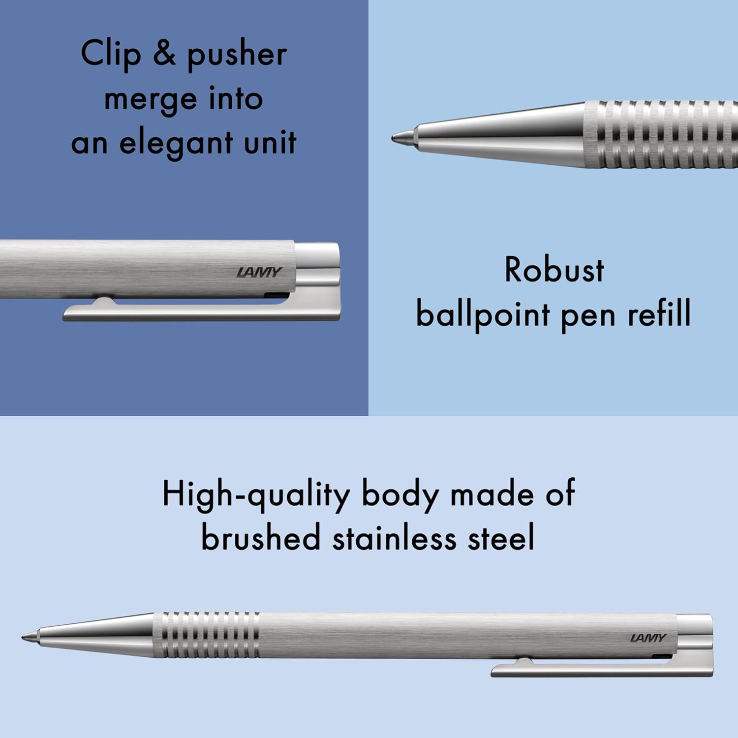 Stylo à bille Lamy Logo en acier inoxydable – Image 3