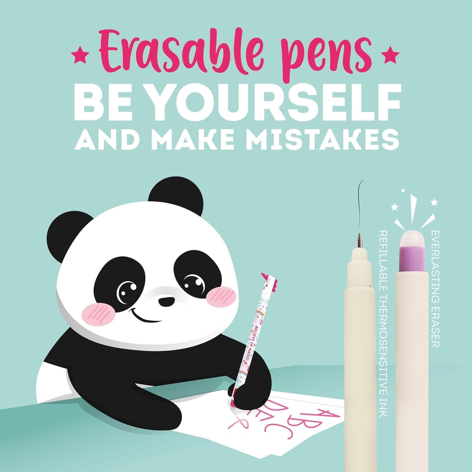 Stylos Gel Effaçables + Trousse 2 en 1 - Monster – Image 7