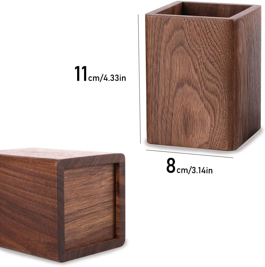 Porte-Stylo en Bois de Noyer Noir – Image 2