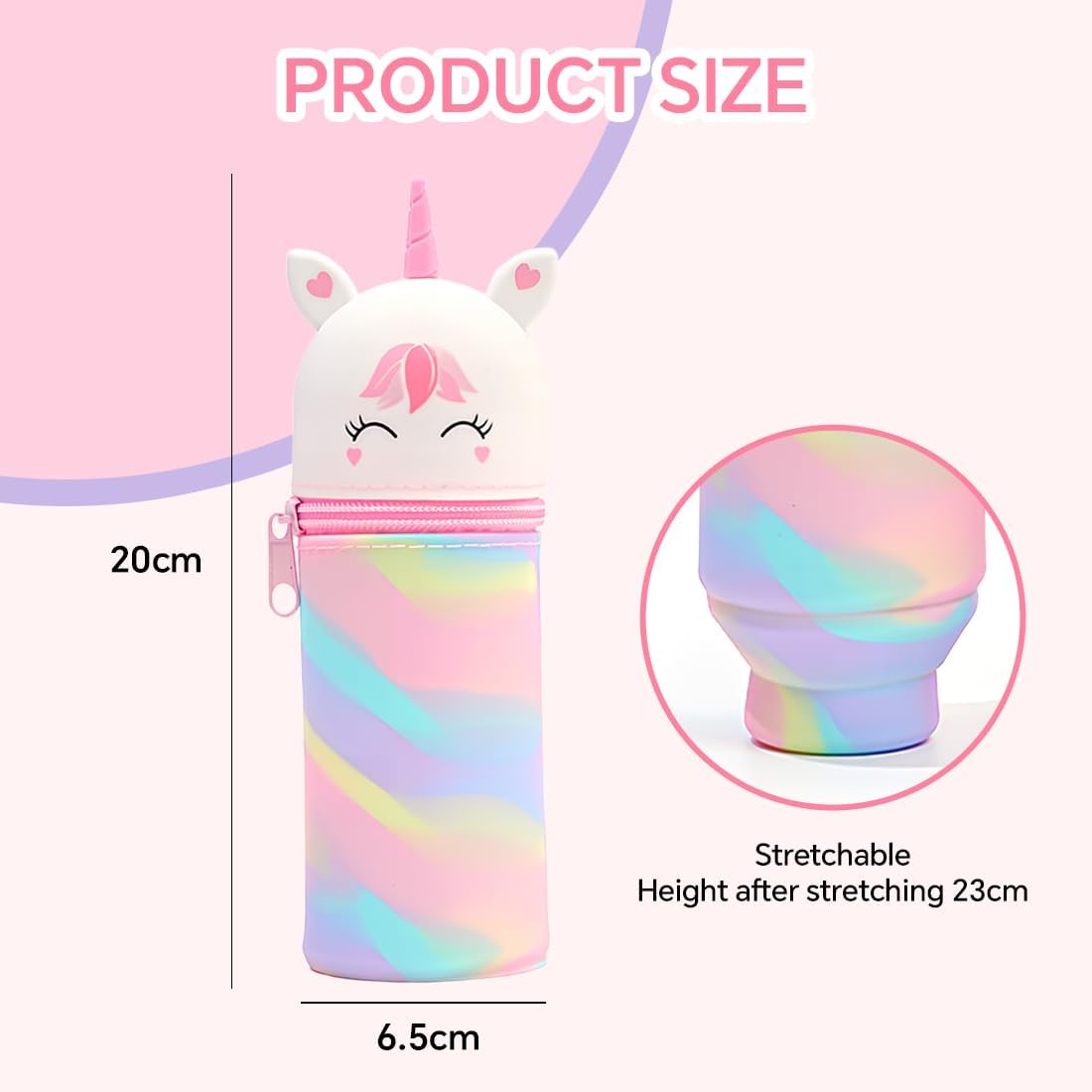 Trousse Licorne en Silicone 2 en 1 – Image 2
