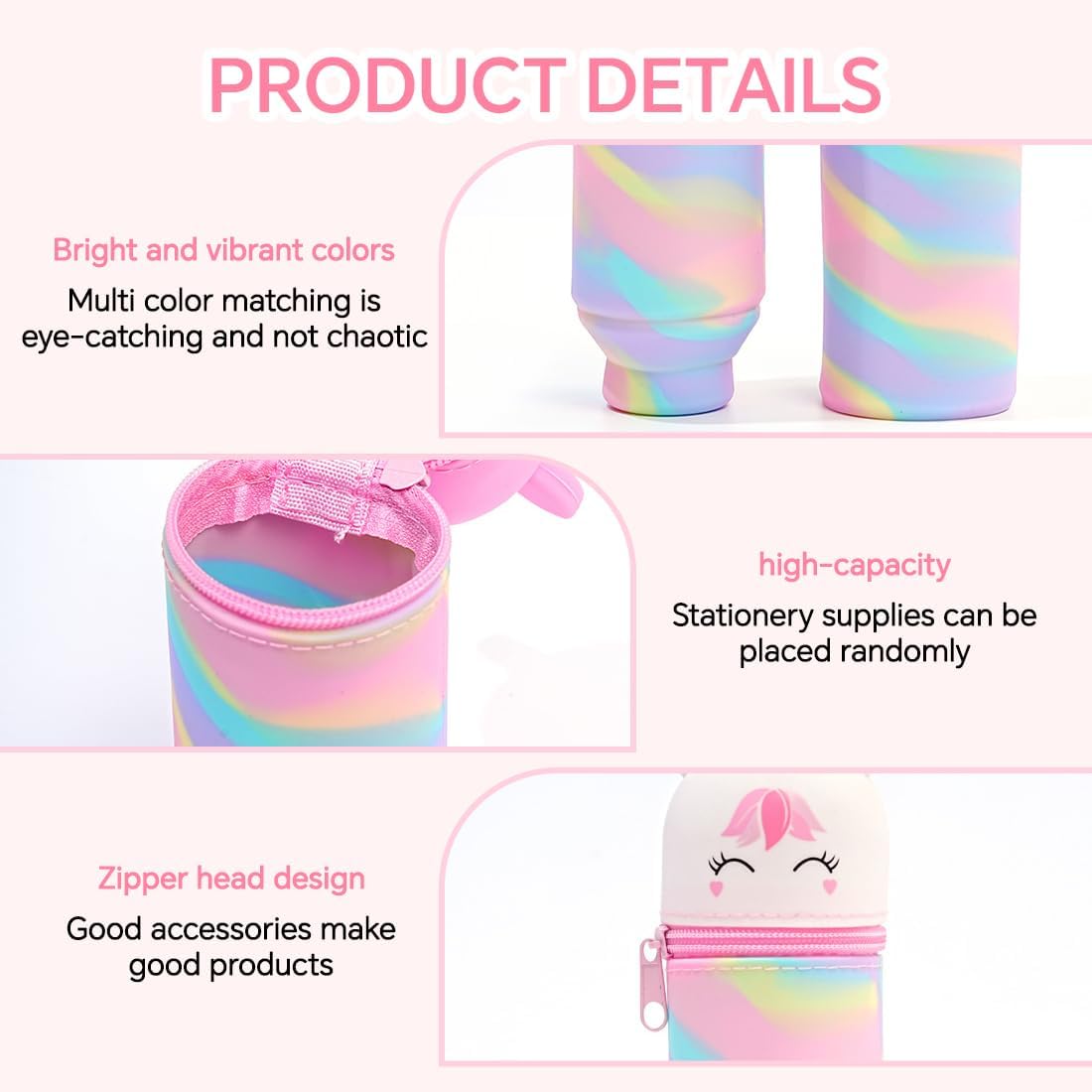 Trousse Licorne en Silicone 2 en 1 – Image 3