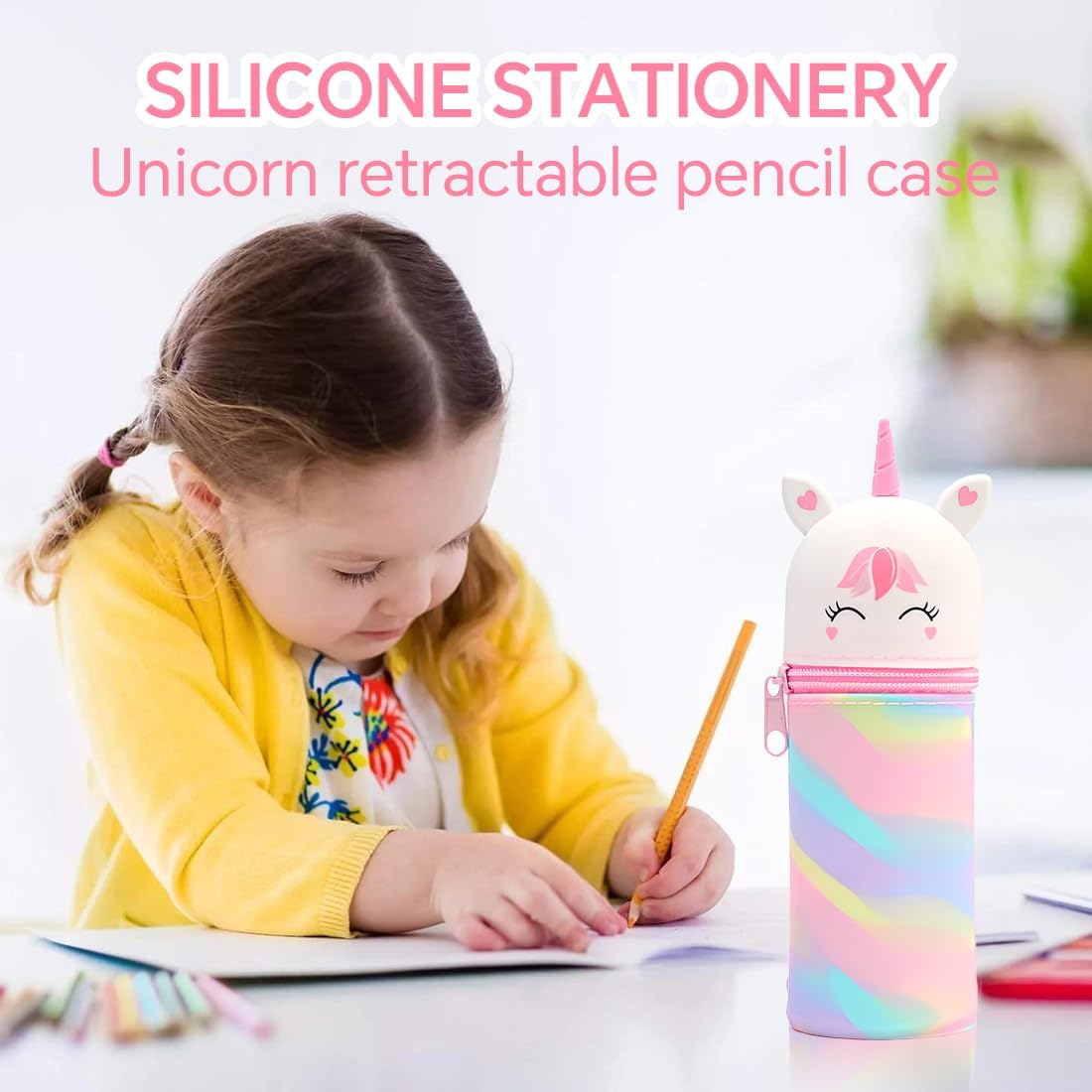 Trousse Licorne en Silicone 2 en 1 – Image 4