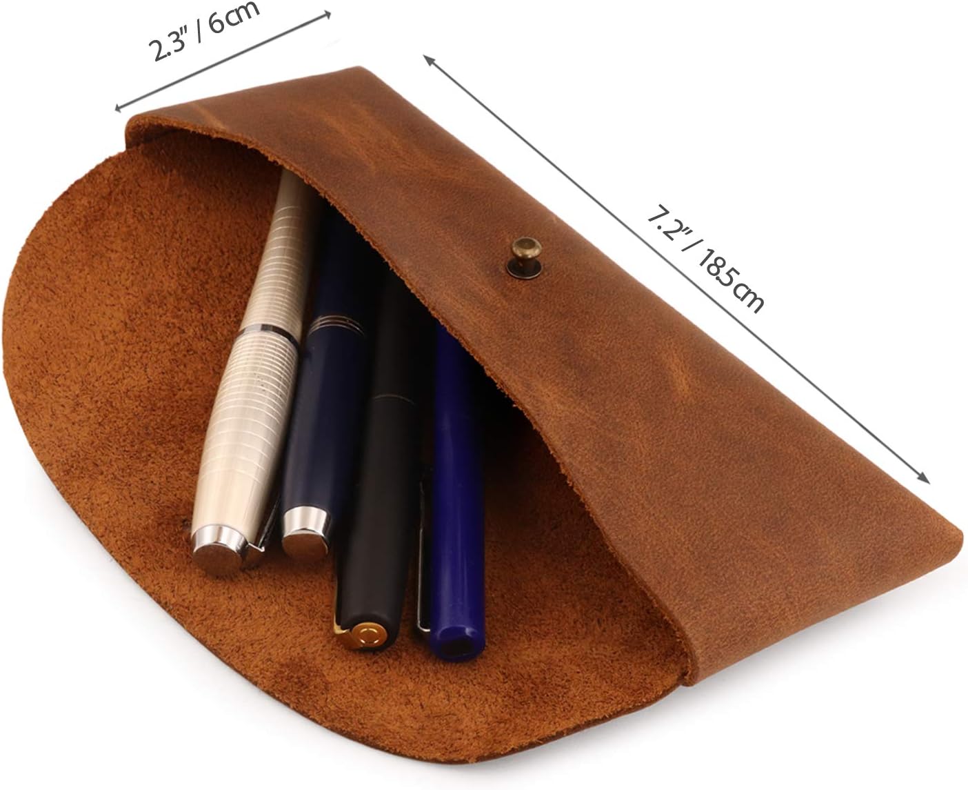 Étui en Cuir Véritable avec Fermeture Bouton-Pression – Image 2