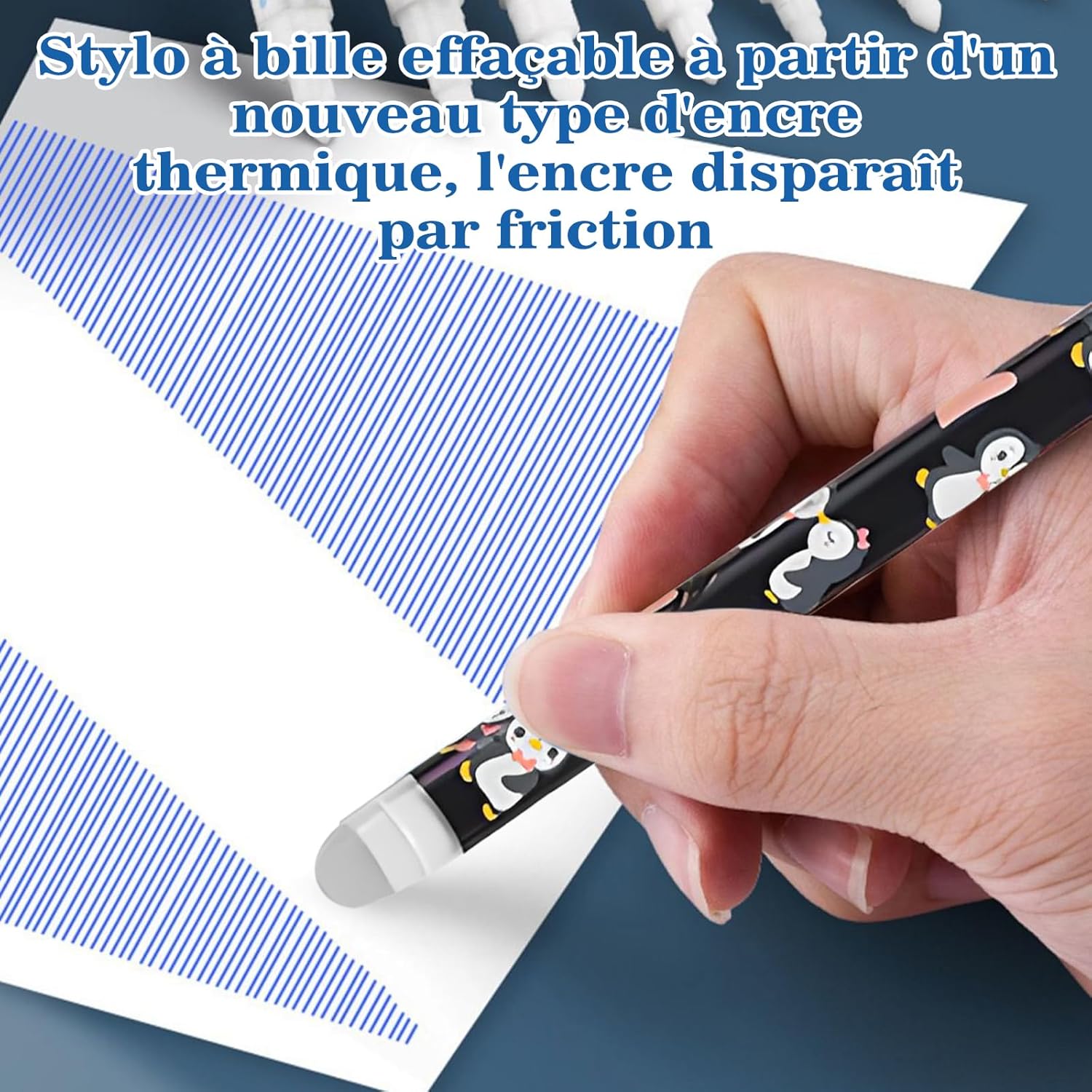Stylos Animaux Effaçables - Lot de 18 Couleurs – Image 4