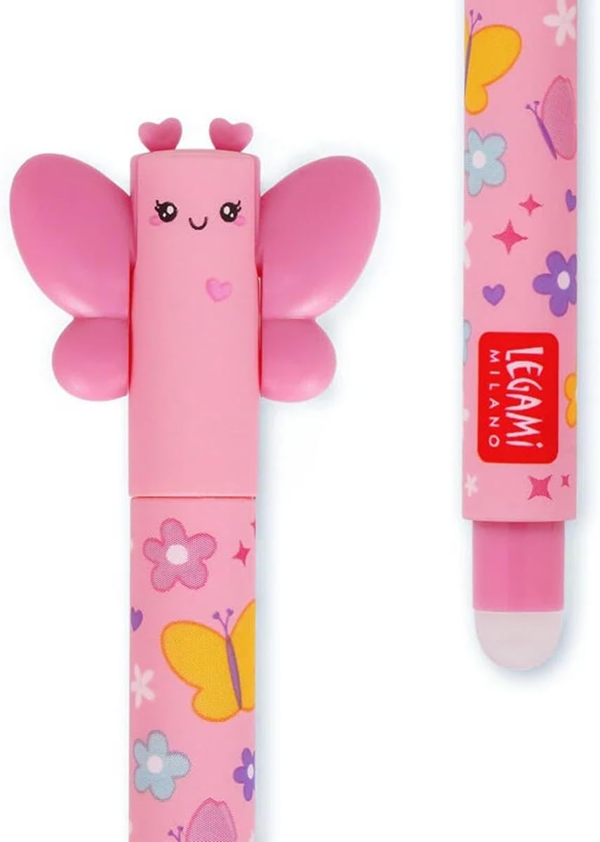 Stylos gel effaçables TIGRE & PAPILLON - Lot de 2 – Image 3