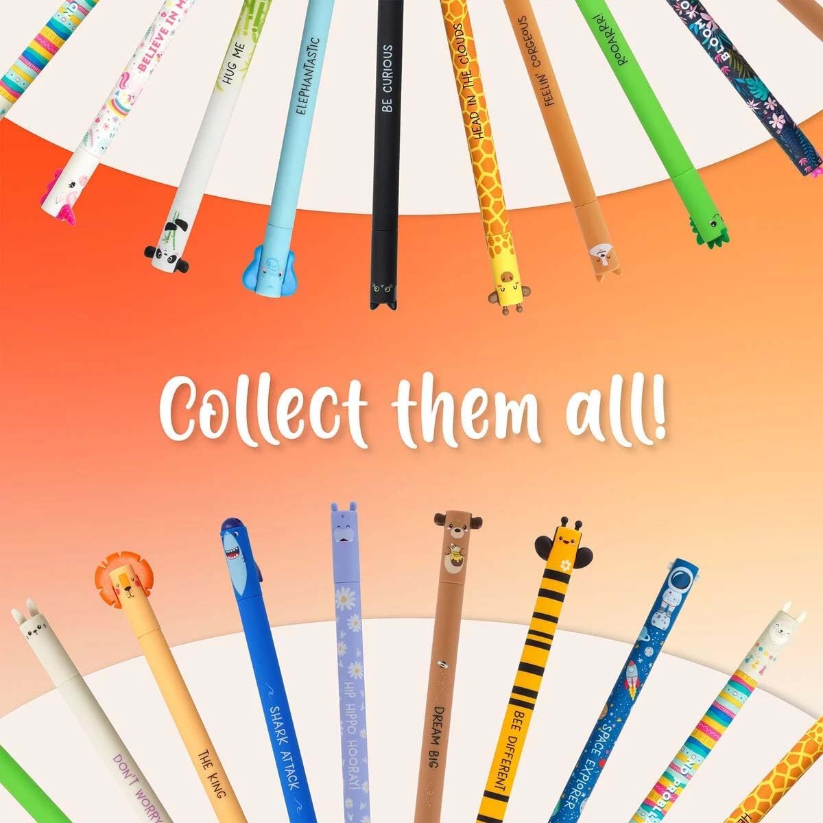 Stylos gel effaçables TIGRE & PAPILLON - Lot de 2 – Image 6