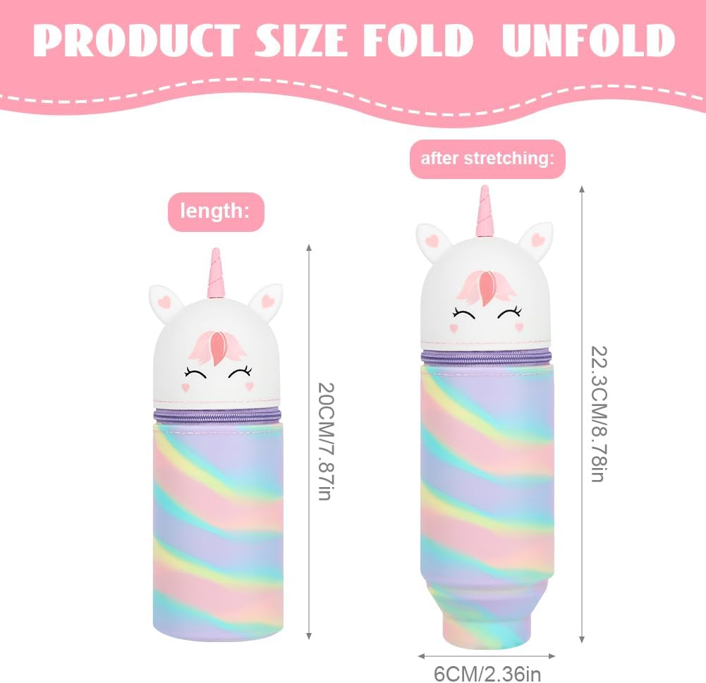 « Étui Silicone Kawaii Licorne Rétractable 2 en 1 » – Image 2