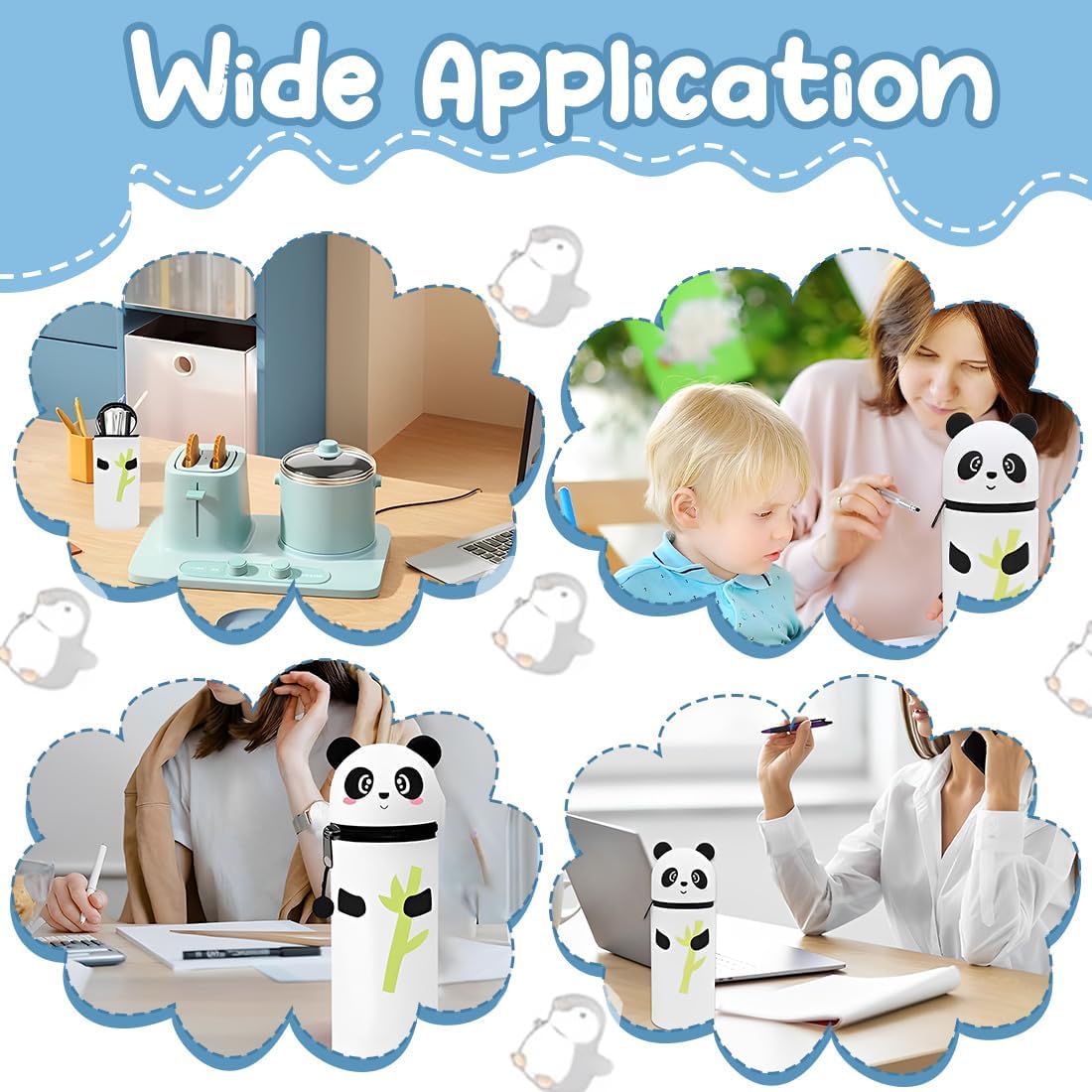 Trousse Scolaire Kawaii 2 en 1 en Silicone – Image 5