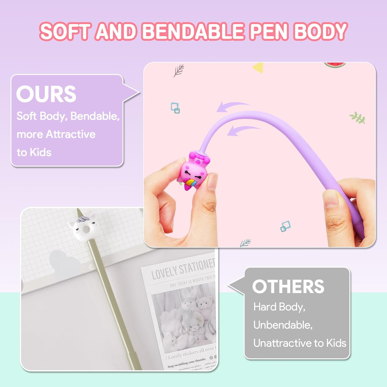 30 Stylos Gel Kawaii Cartoon - Cadeaux Anniversaire Enfant – Image 4