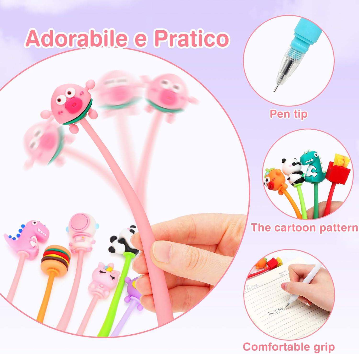 30 Stylos Gel Kawaii Cartoon - Cadeaux Anniversaire Enfant – Image 5