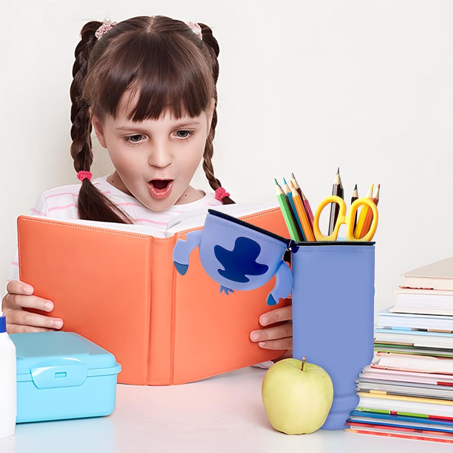 Trousse Scolaire Kawaii Stitch en Silicone – Image 7